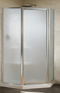 Fleurco Montreal Neo Shower Doors 36" Chrome, Clear Glass