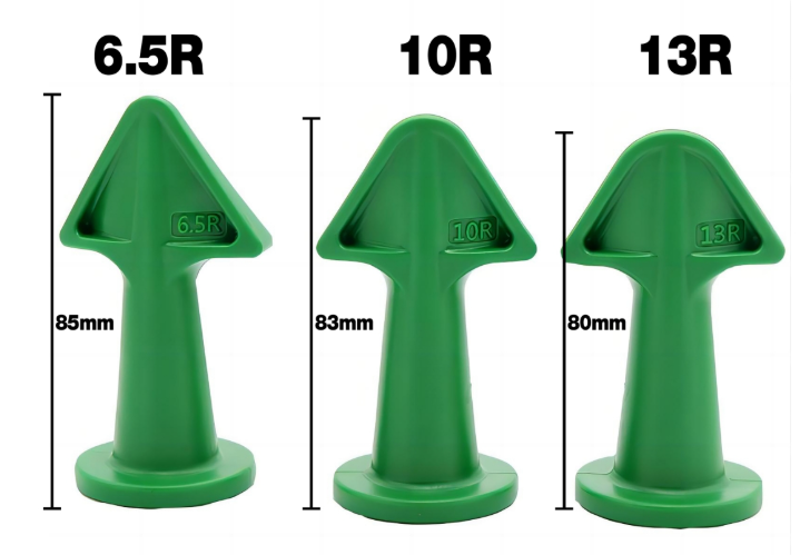 Toolway 3PC Rubber Caulk & Grout Nozzle Applicator