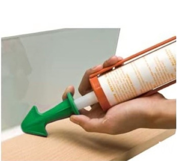 Toolway 3PC Rubber Caulk & Grout Nozzle Applicator