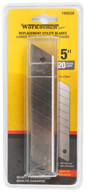 Toolway 20pc Snap-Off Blades 25mm with Dispenser