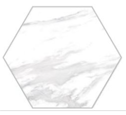 Sarana Neo White Hexagon Tile