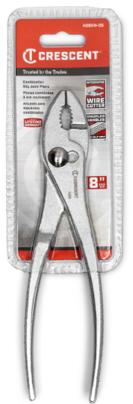Crescent Cee Tee Co.® Curved Jaw Slip Joint Pliers 8in Carded