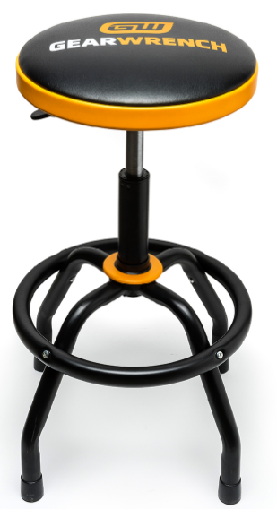 Gear Wrench Adjustable Height Swivel Shop Stool 26in to 31in