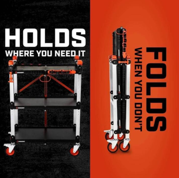 Crescent Siterunner Folding Jobsite Cart 300lb