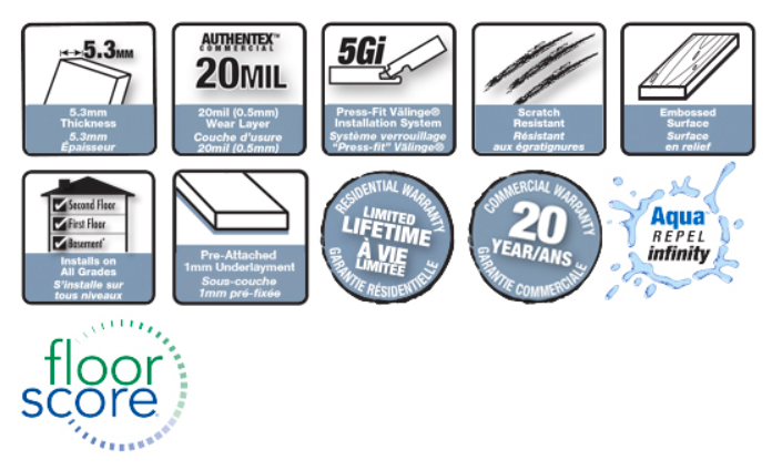 SPC Flooring:Power Dekor 6100 Sunset SPC