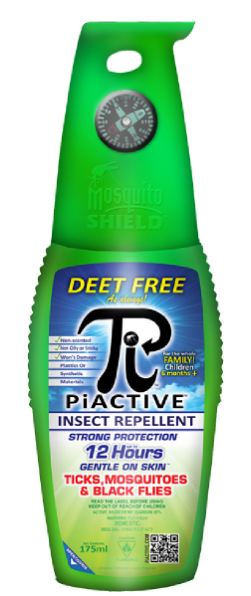Piactive™ Original Insect Repellent Deet-Free Pump 12hr 175mL