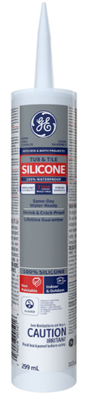 Tub and Tile Silicone Caulking Clear 298mL