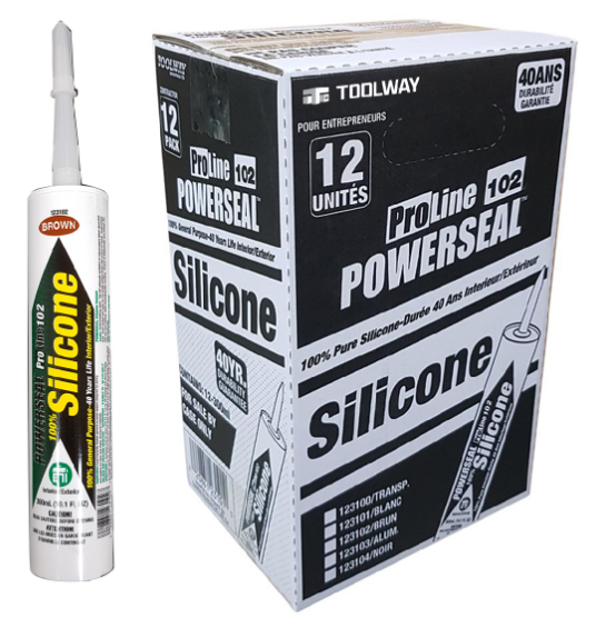 Proline 103 General Purpose 100% Silicone Sealant 300ml Brown