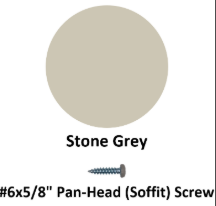 Soffit Screws - Stone Grey