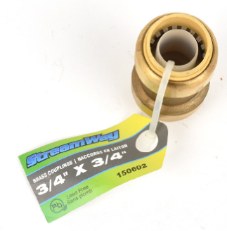 Straight Coupling 3/4" x 3/4" Lead Free