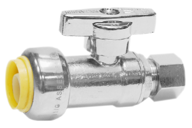 Shark Bite Straight Stop 1/2" x 3/8" Lead Free