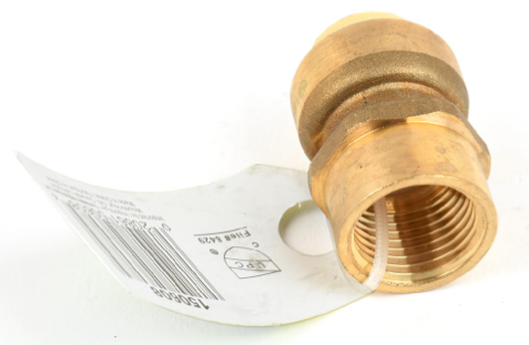 Shark Bite FNPT Straight Lead Free Push Coupling 1/2" x 1/2"