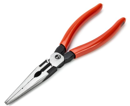 Crescent Z2 8 in. High Leverage Long Nose Pliers with Dipped Grips