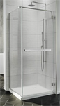 Fleurco Pura 36" Cube Corner Shower Chrome