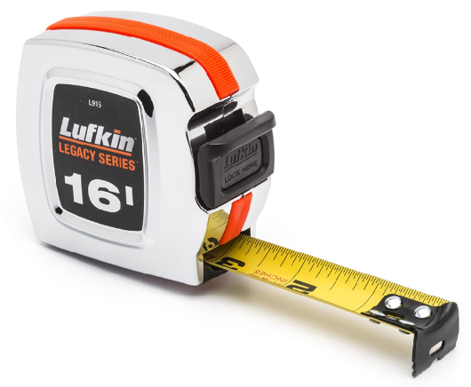Lufkin Tape Measure 16ft x  1in Classic Chrome