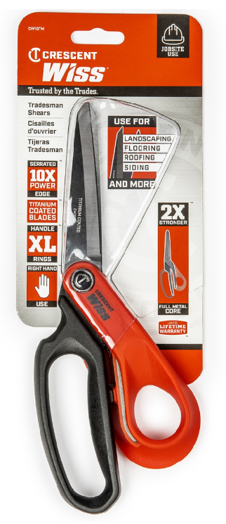 Crescent Wiss Heavy-Duty Titanium Coated Tradesman Shears 10in