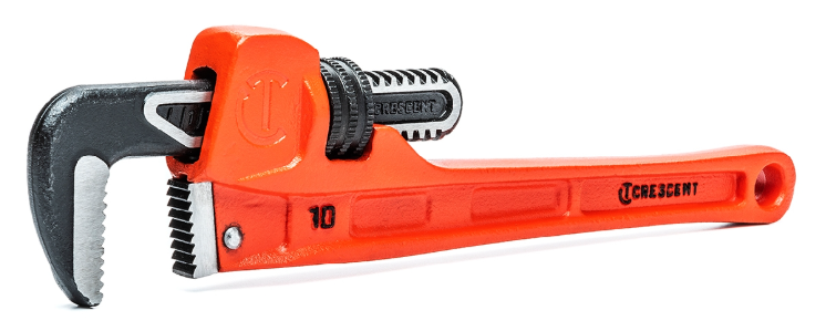 Crescent Cast Iron SLIM JAW (TM) Pipe Wrench 10in