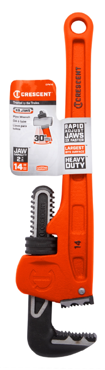 Crescent K9 Jaw Pipe Wrench 14in Cast Iron