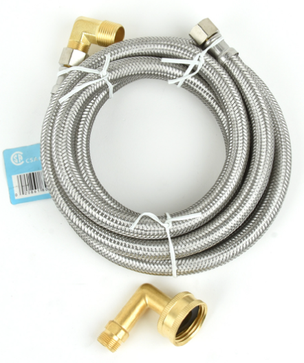 Flex Hose SS 3/8" Comp x 3/8" MIP - 72" Dishwasher