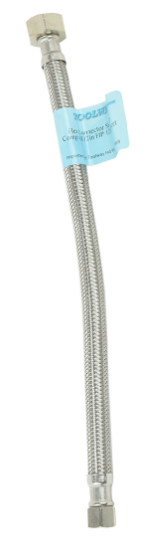 Flex Hose SS 3/8" Comp x 1/2" FIP- 12" Faucet