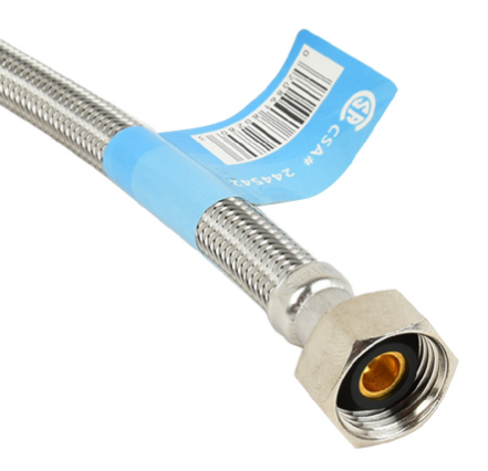 Flex Hose SS 3/8" Comp x 1/2" FIP- 12" Faucet