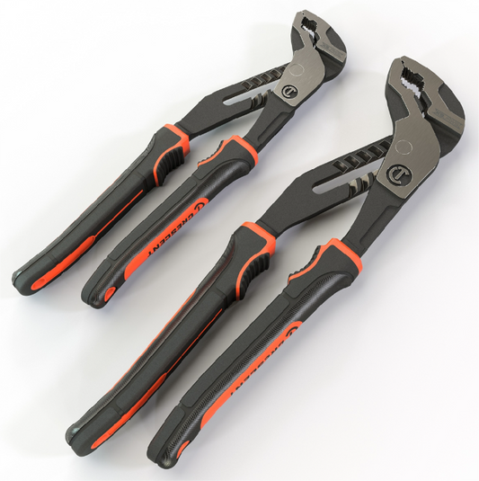 Crescent  2PC Tongue And Groove Pliers Z2 (TM) K9 (TM) V-Jaw Dual Material Set