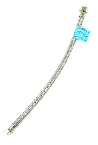 Flex Hose SS 3/8" Comp x 1/2" FIP - 16" Faucet