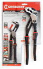 Crescent 2PC Tongue And Groove Pliers Z2 (TM) K9 (TM) Straight Jaw Dual Material Set