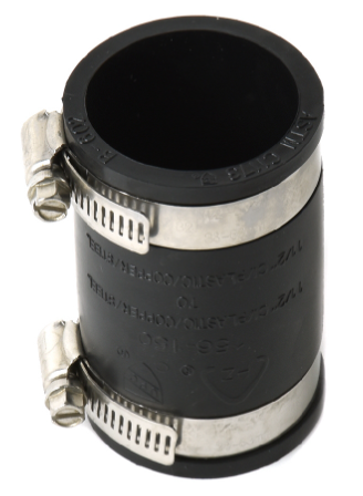 Flex Coupling 1½in x 1½in Pls / C.I. to Pls / C.I..
