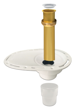 Fleurco Connect Tub Drain ABS Black