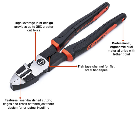 Crescent Lineman's Pliers Z2 8in Cushion Grip