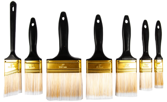 7PC Professional Synthetic Paint Brushes Set (1in; 1½in; 2in; 2in; 2½in)