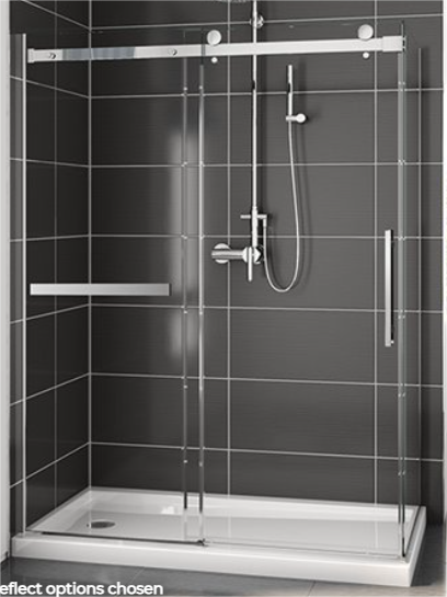 Fleurco Navaro Plus Shower 60x32R Chrome