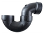 ABS P-Trap with C/Out with Union 1 1/2"