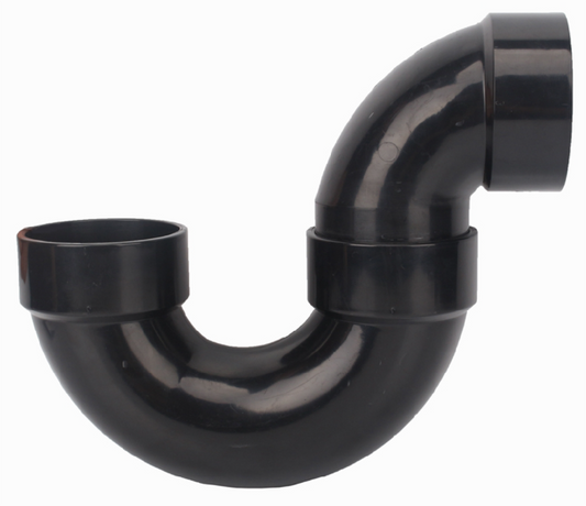 ABS P-Trap with C/Out Less Union 1 1/2"