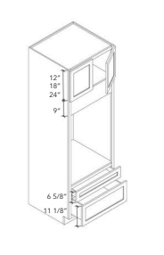 Divine Cabinetry Oven Cabinet S6-OC309027