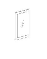 Divine Cabinetry Glass Door S6-W1836GD
