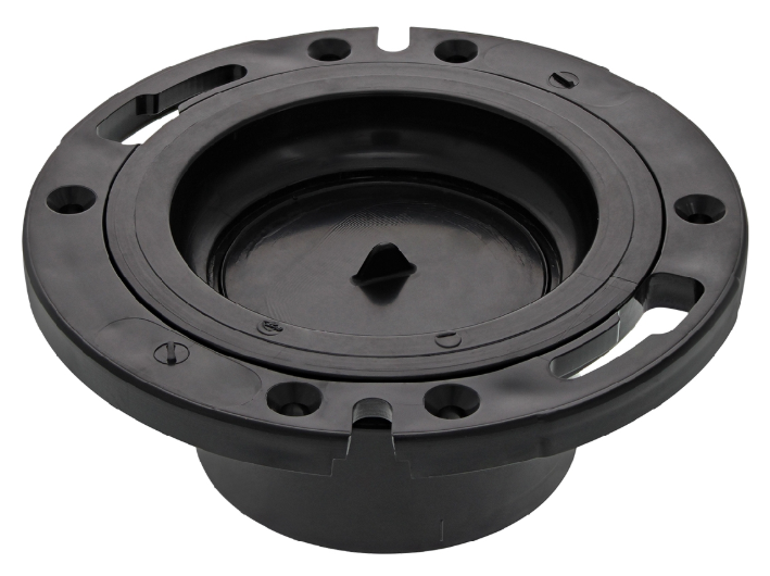 ABS Adj. Floor Flange with Test Plate 4" x 3"