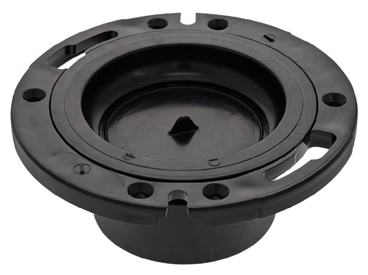ABS Adj. Floor Flange with Test Plate 4" x 3"