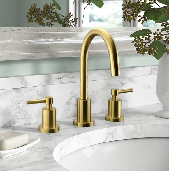 Kodaen Sleek Three Hole Vanity Faucet F13104BG