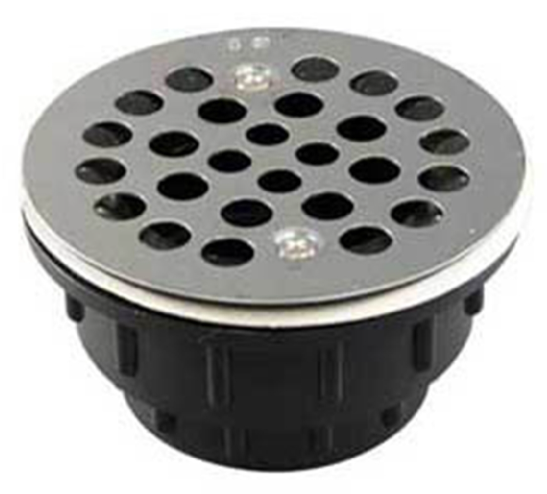 2" ABS Shower Drain/Chrome Grid 2 Pc 3133-113