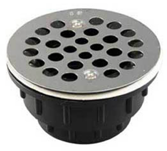 2" ABS Shower Drain/Chrome Grid 2 Pc 3133-113
