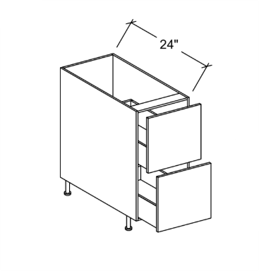 Divine Cabinetry Base Cabinet DB18-2-MBLK