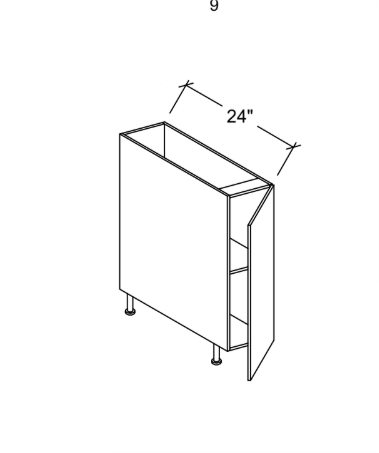 Divine Cabinetry Base Cabinet B18-MBLK