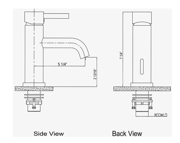 Kodaen Elegante Single Hole Vanity Faucet F11104BN