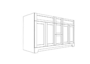 Classic Brand Vanity VCD60-FG