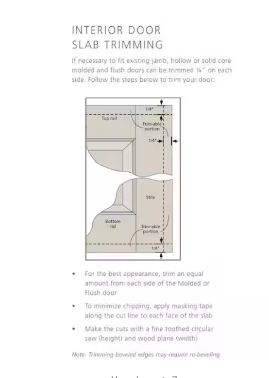 Doorsmith Camden 36x80 Right Hand Interior Door