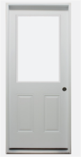 32" Right Hand In-Swing Exterior Utility Door with 1 Lite