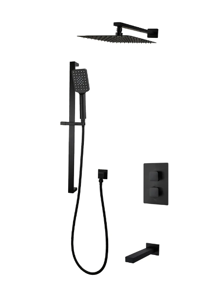 Kodaen Diamond 3 Way Thermostatic Shower System - F57123MB-W12ATS