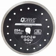 IQ Tools Q-Drive Turbo Cutter Blade Dry 10" x.080 - Hard Material/Porcelain Blade